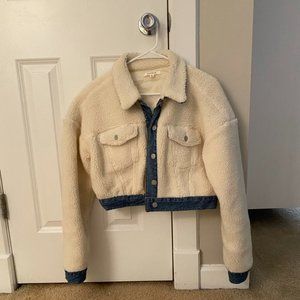 Pacsun white sherpa jacket